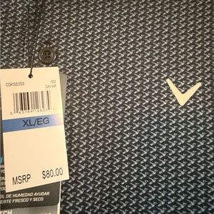 Callaway Men's Patterned Navy Golf Shirt